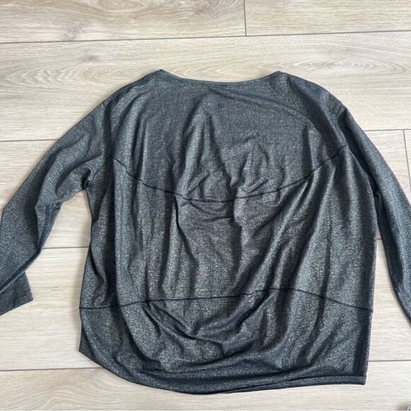 Lululemon Special Edition Back In Action Long Sleeve Shirt Black Spark Metallic - Picture 10 of 11